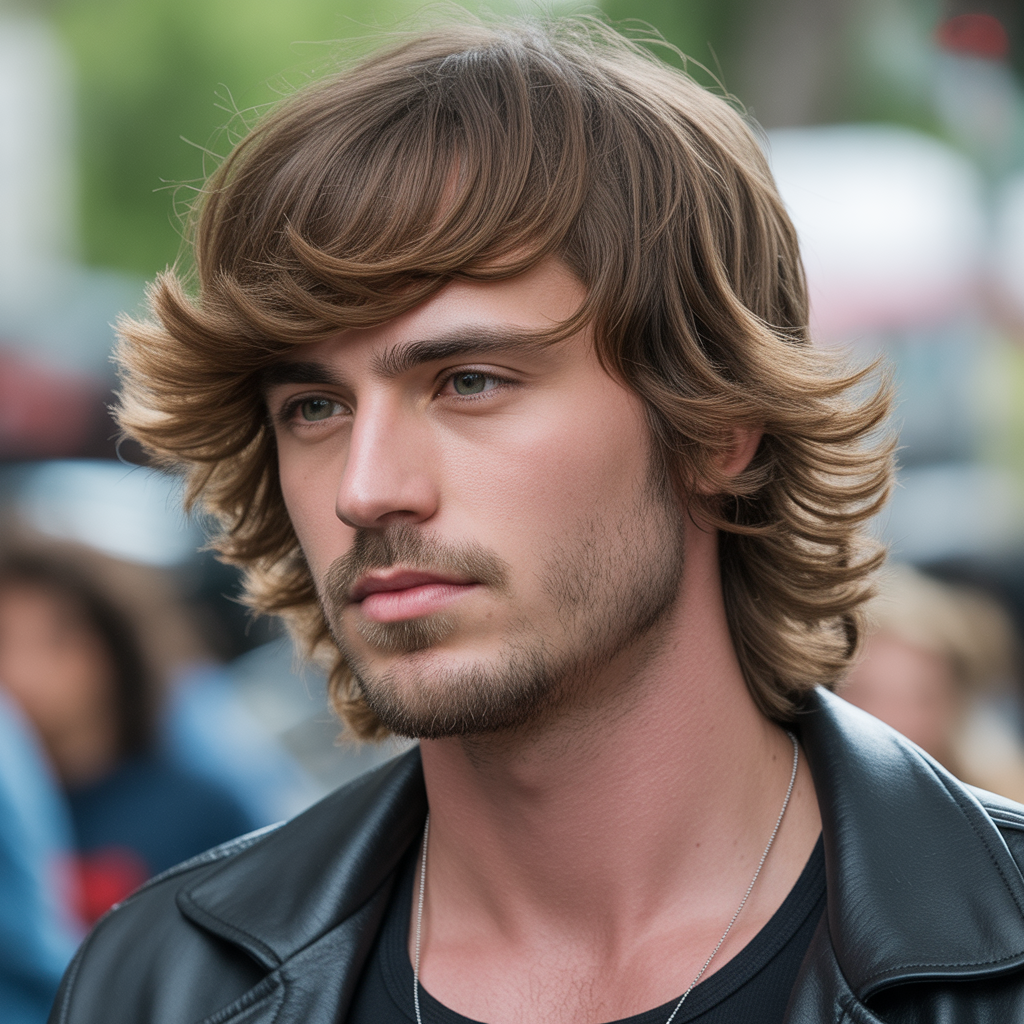 Shaggy Modern Mullet Hairstyles Men