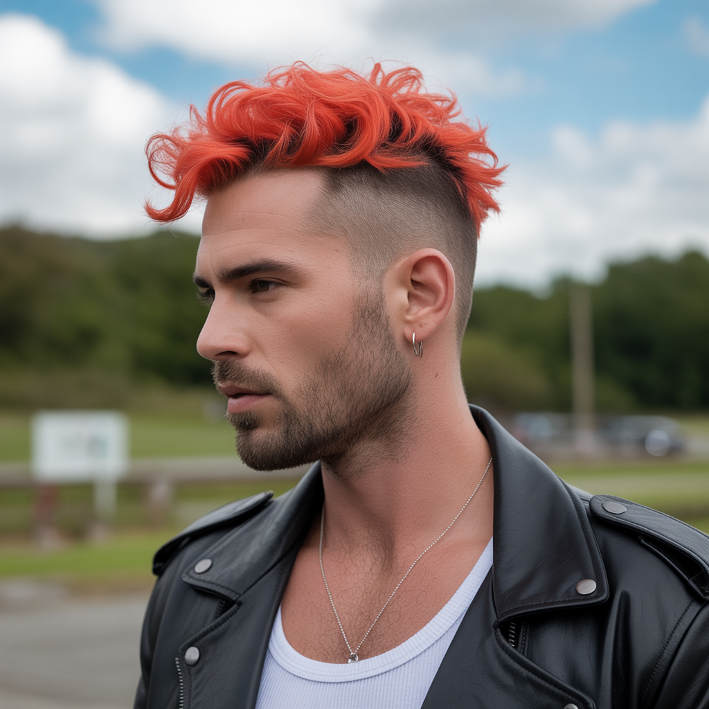 Mohawk Inspired Modern Mullet Hairstyles Men
