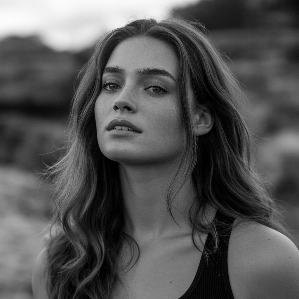 Brunette with Auburn Sunlight