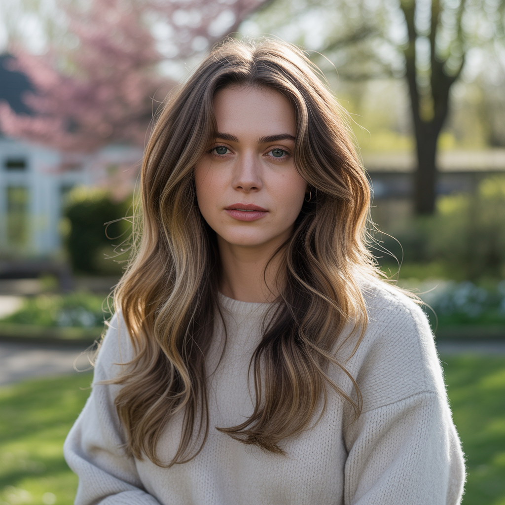 Brunette with Subtle Babylights