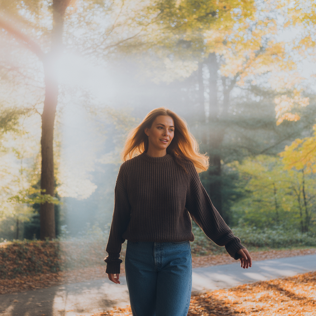 Brunette with Golden Layers