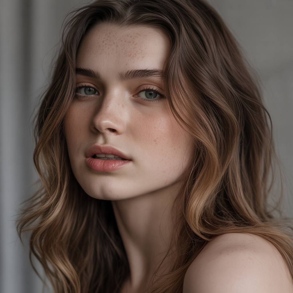 Deep Brunette with Rose Gold Shine