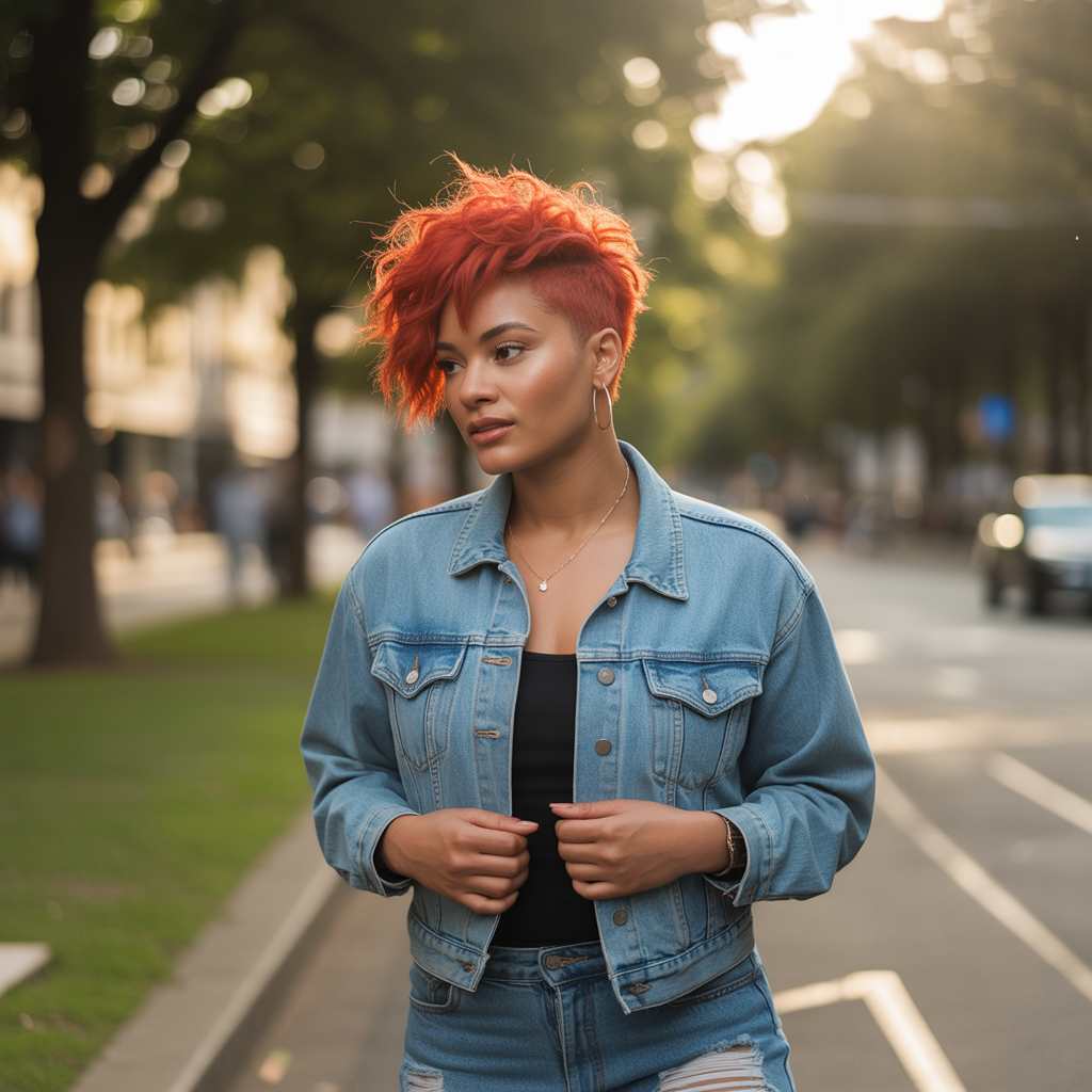 Pixie Cut with Long Top