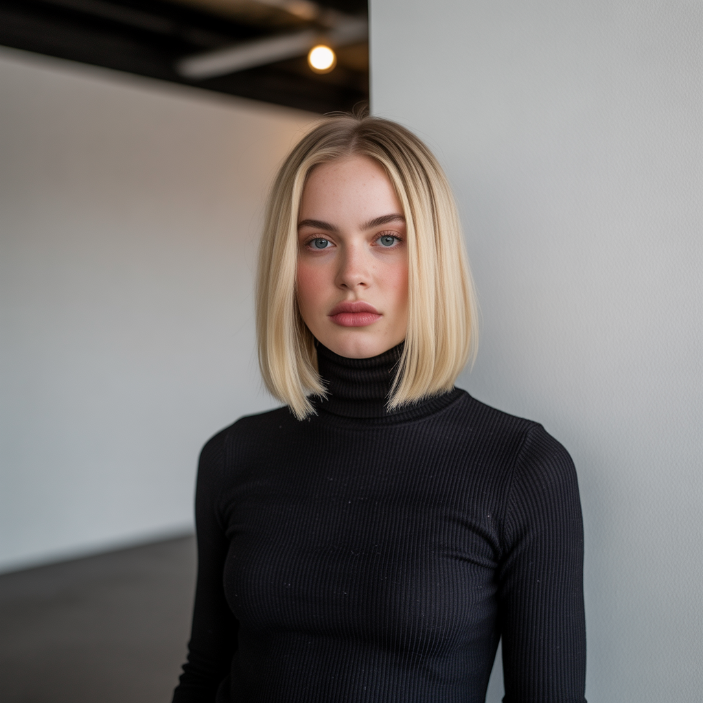 Mid-Length Blunt Cut