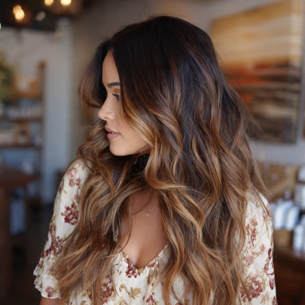 Beach Waves with Balayage