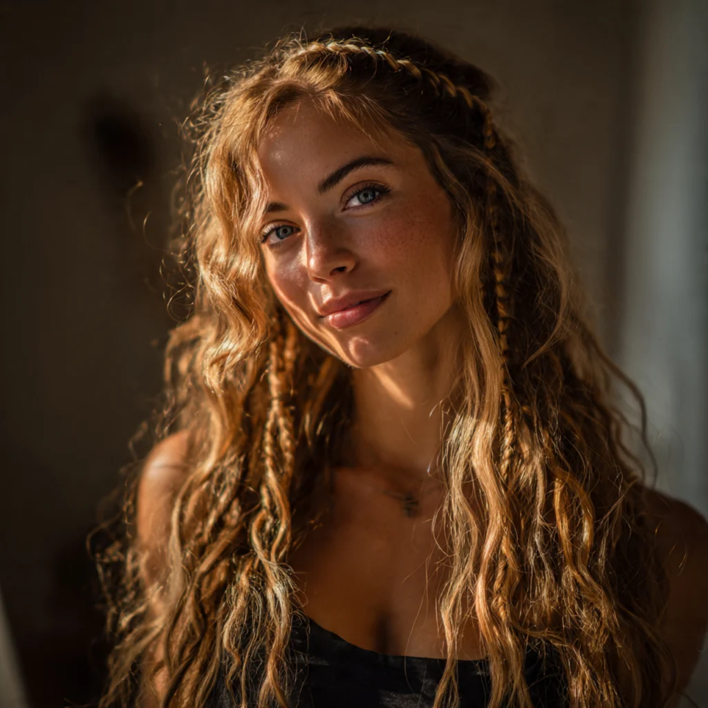 Boho Braids for Wavy Hair