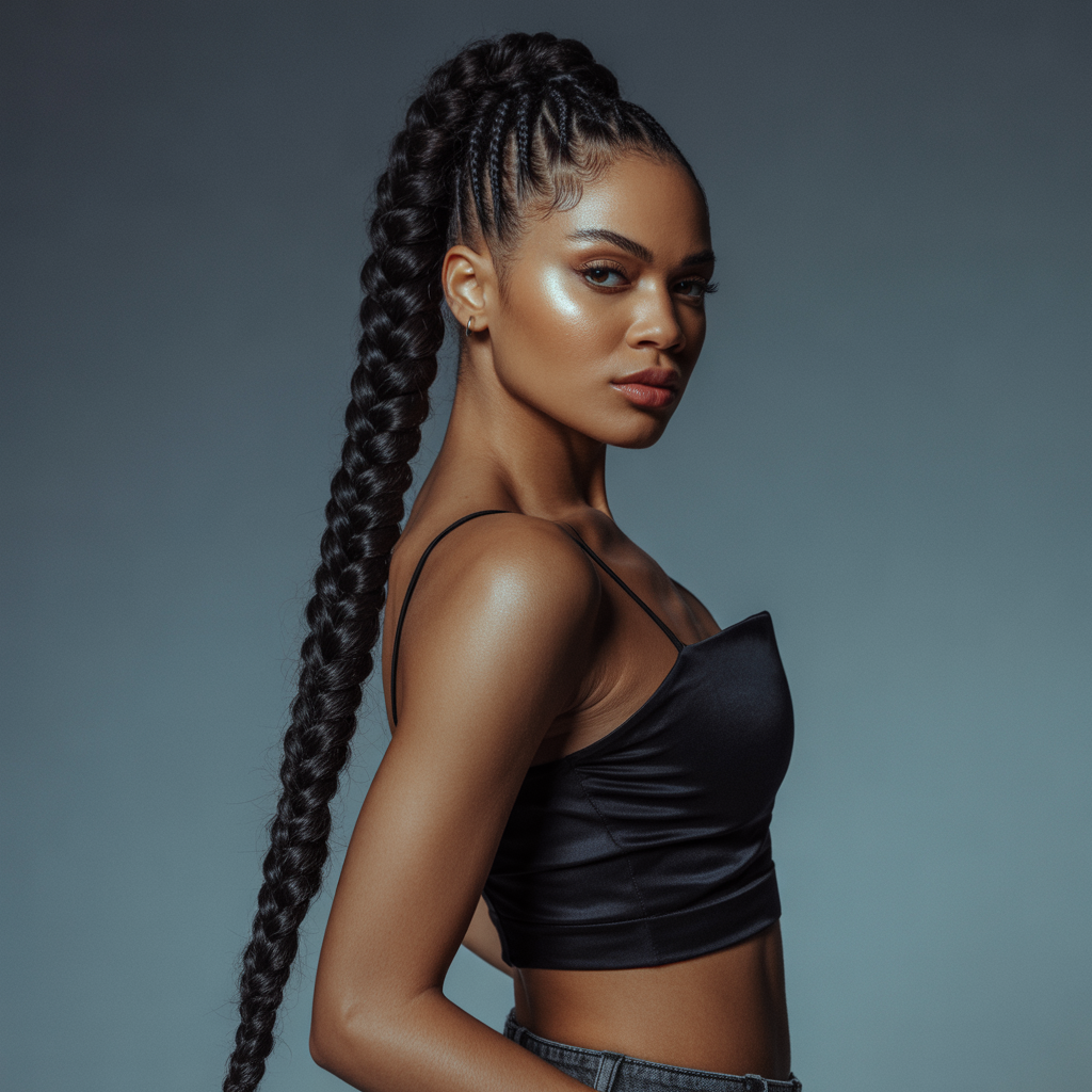 Braided Ponytail Drama