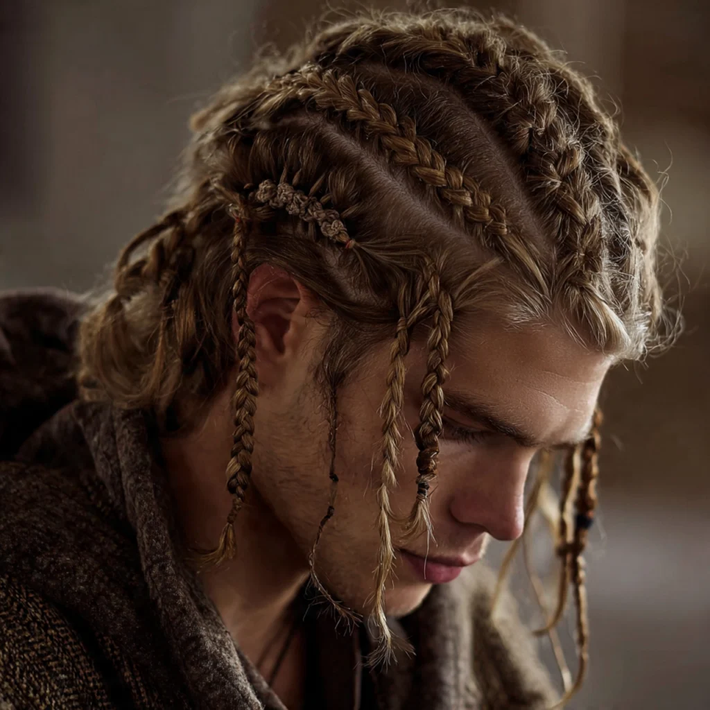 Braided Styles Haircut for Long Hair Men