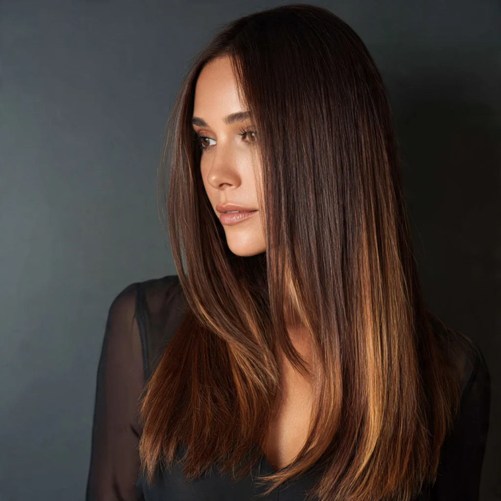 Brown Sugar Hair with Espresso Roots