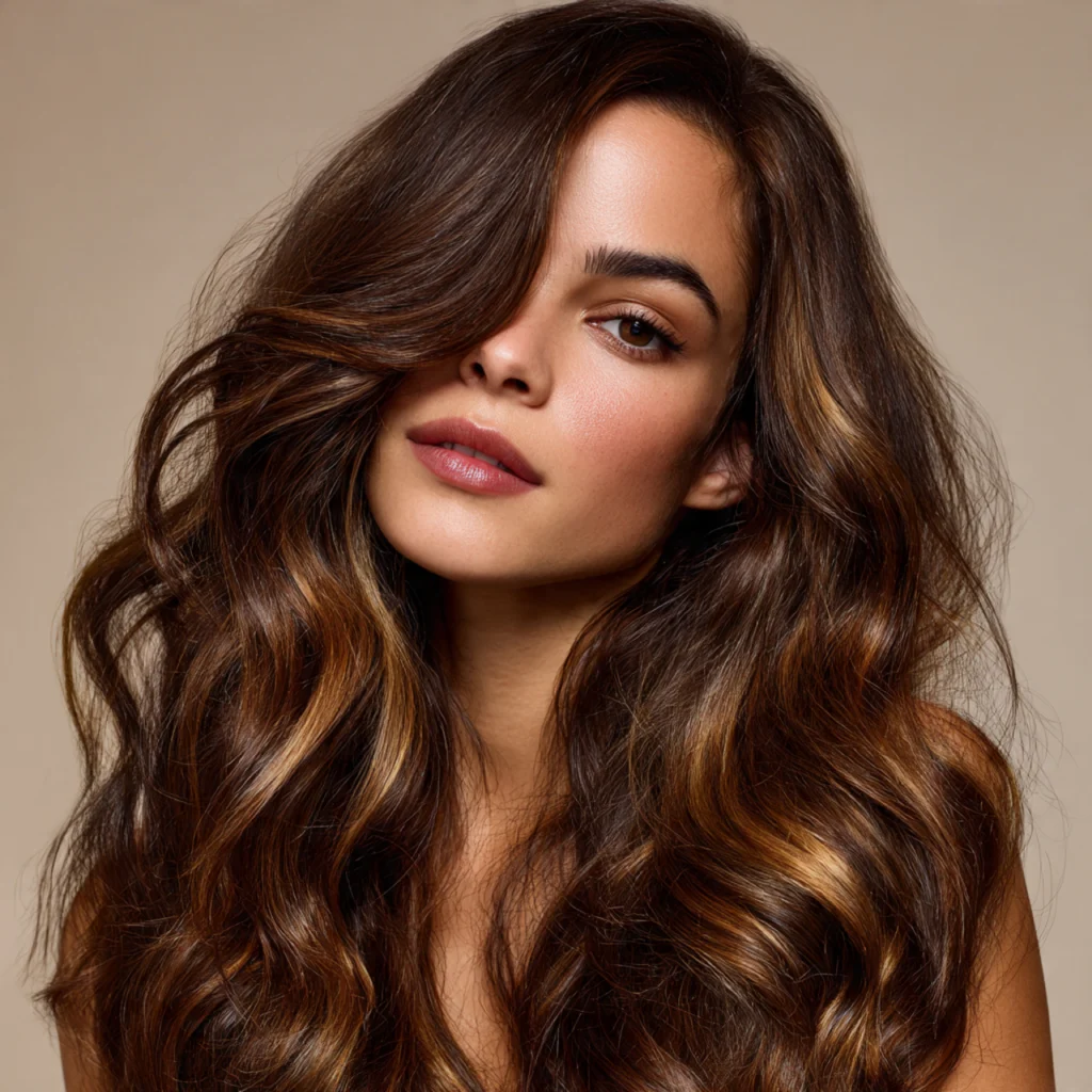 Brown Sugar Hair with Shadow Root