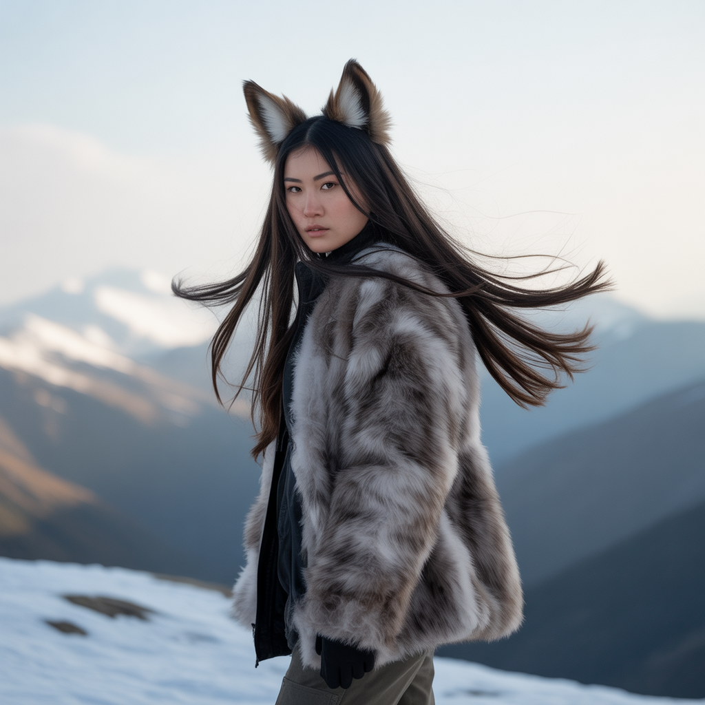 Butterfly wolf cut on long hair