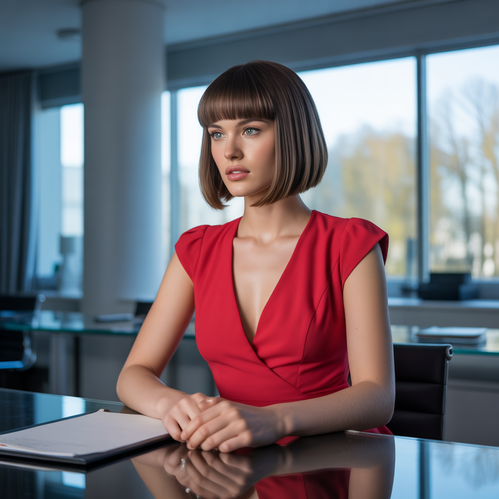 Butterfly wolf cut on straight hair