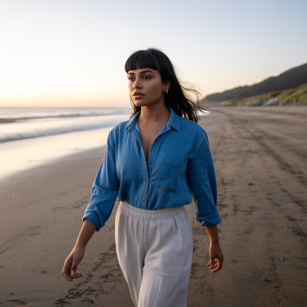 Butterfly wolf cut with bangs