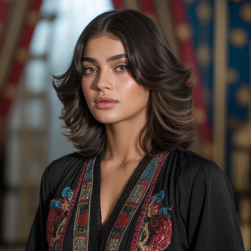 Butterfly wolf cut with natural shine