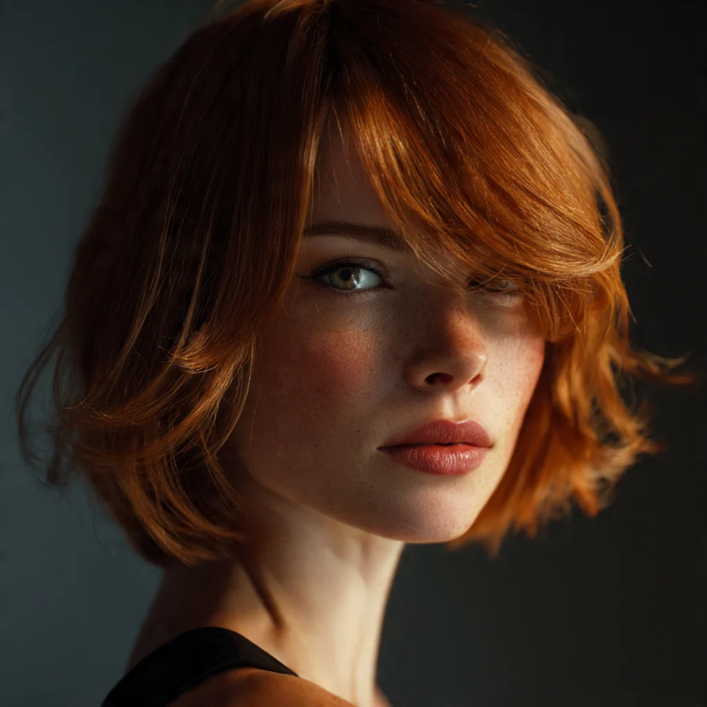 Ginger Wolf Cut for Fine Hair