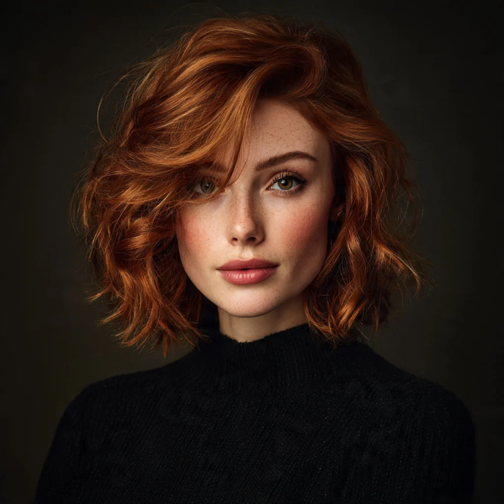 Ginger Wolf Cut with Balayage Blend