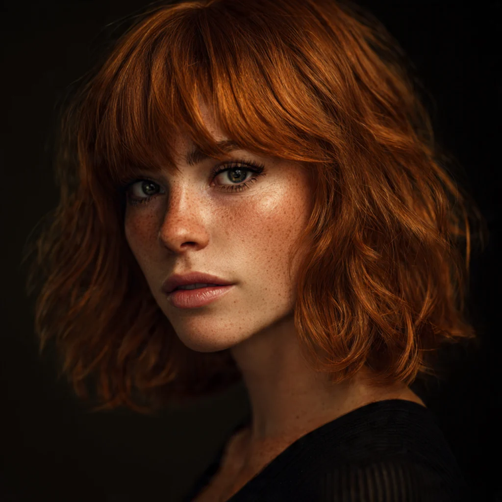 Ginger Wolf Cut with Deep Copper Tones