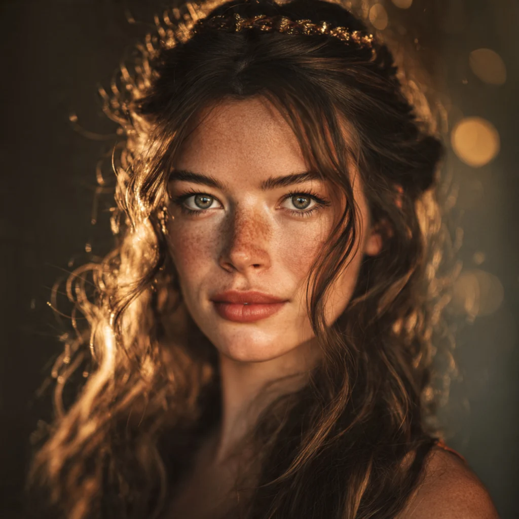 Half Up Twisted Crown Long Hair Updo