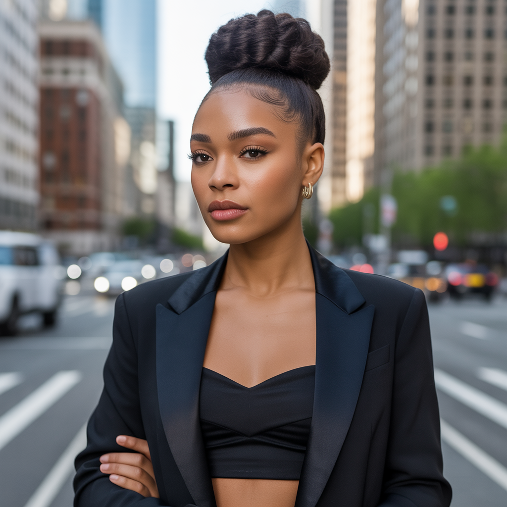 High Bun Sophistication