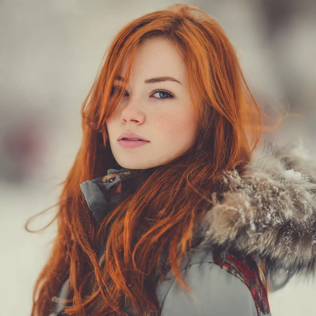 Layered V-Cut Hairstyle for Long Hair Women