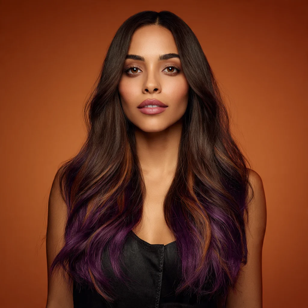 Long Hair with Peekaboo Highlights