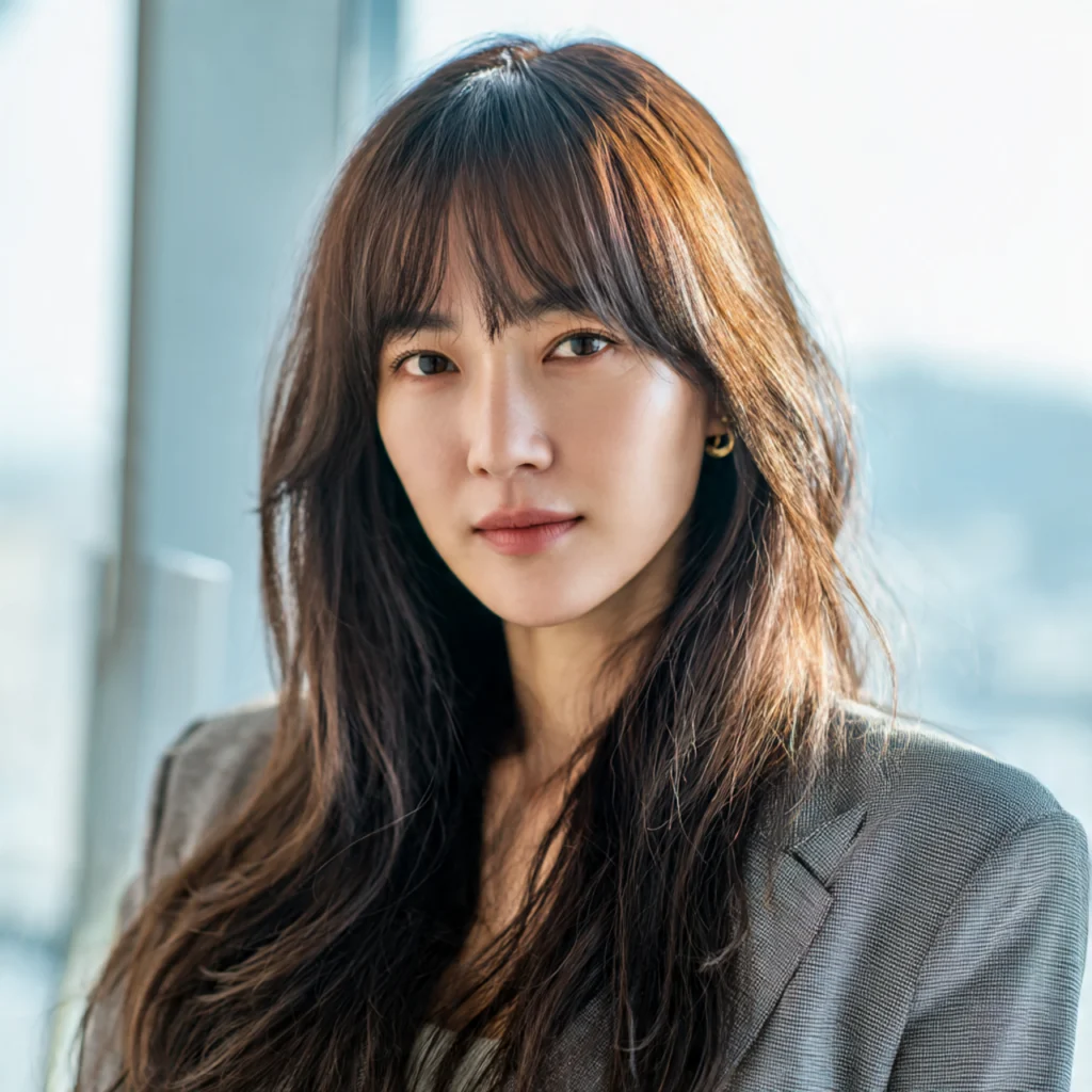 Long Hair with Side Bangs