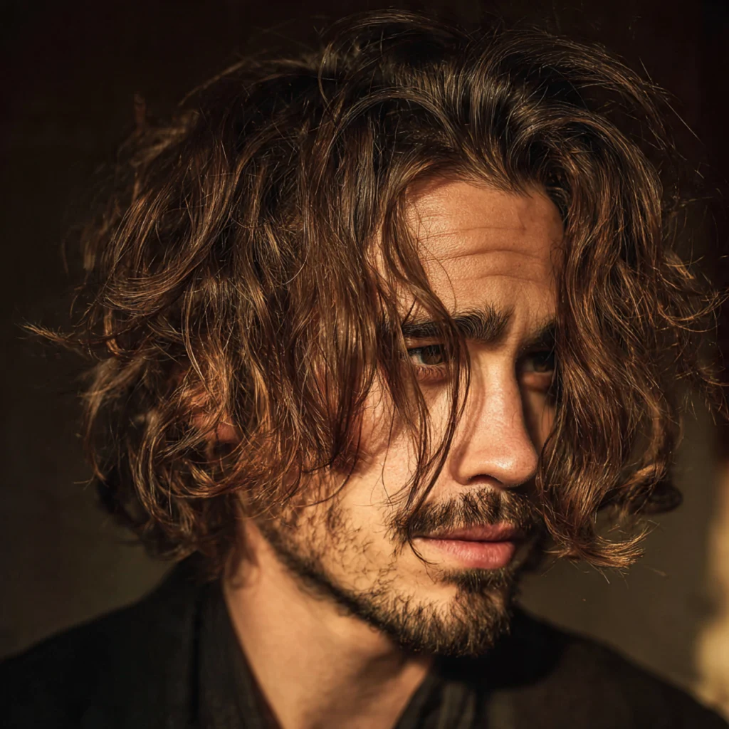 Loose Waves Haircut for Long Hair Men