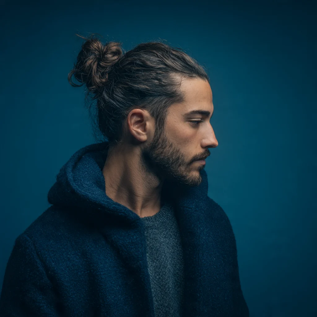 Man Bun Haircut for Long Hair Men