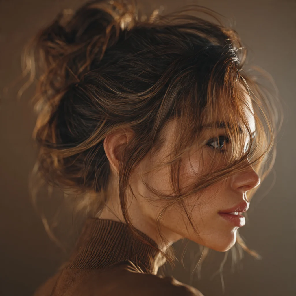 Messy Bun with Texture