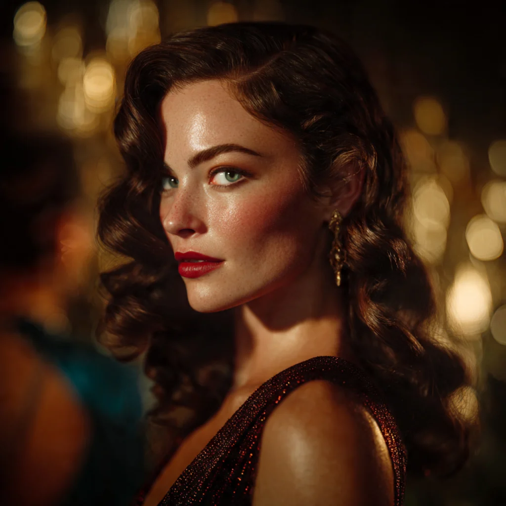 Retro Hollywood Waves