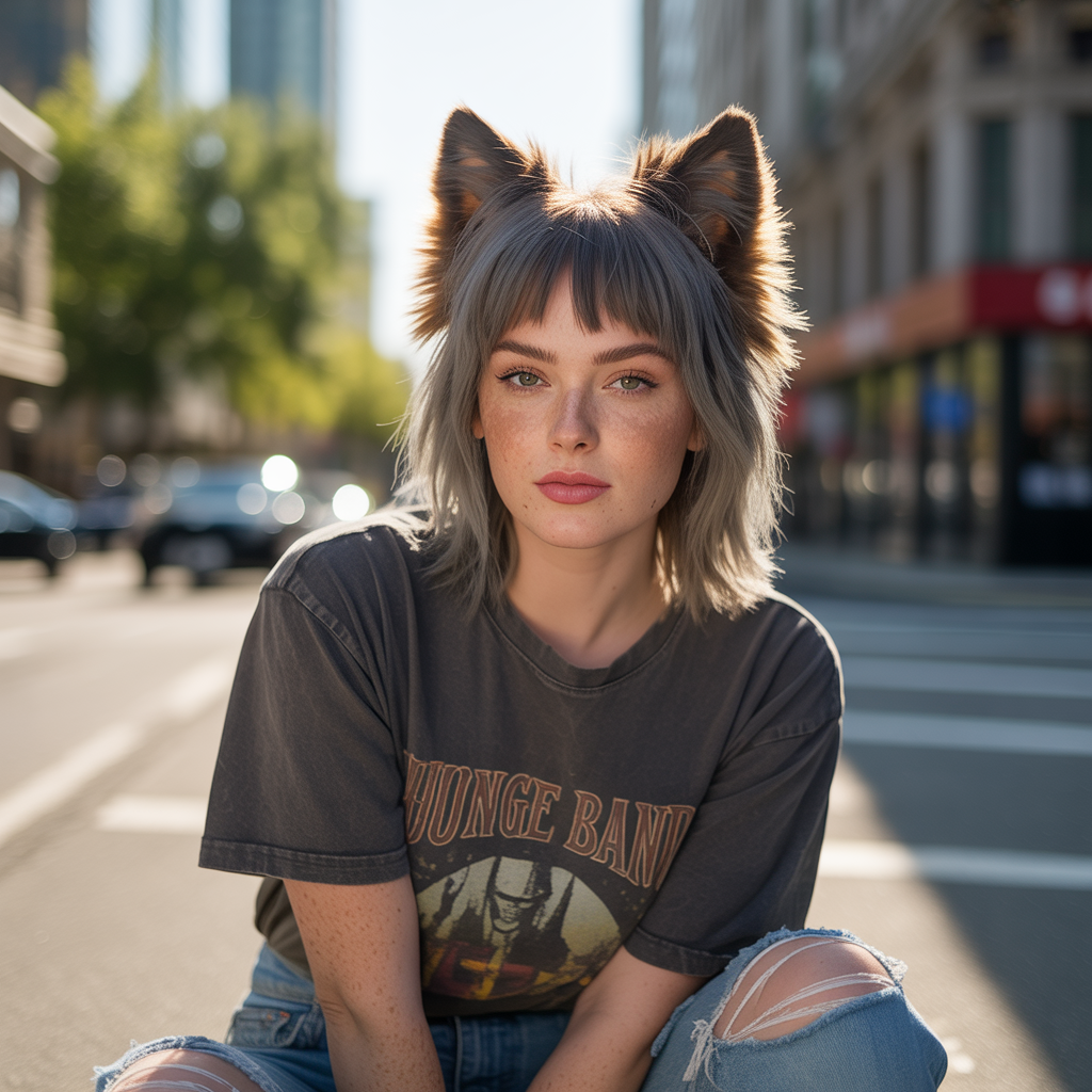 Short butterfly wolf cut