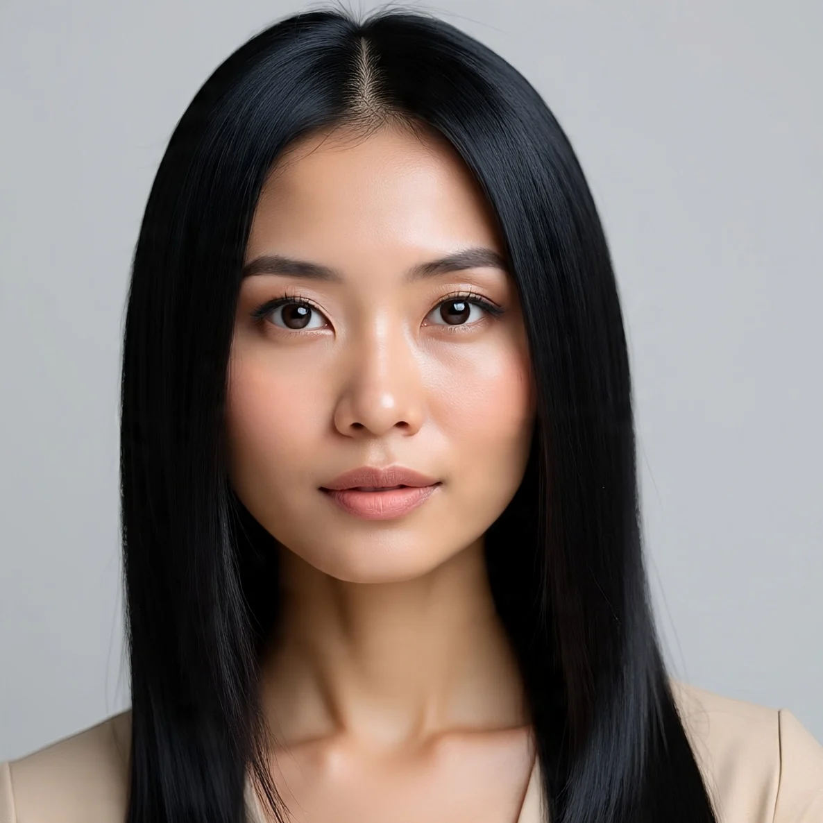 Straight Blunt Cut with Slight Edge