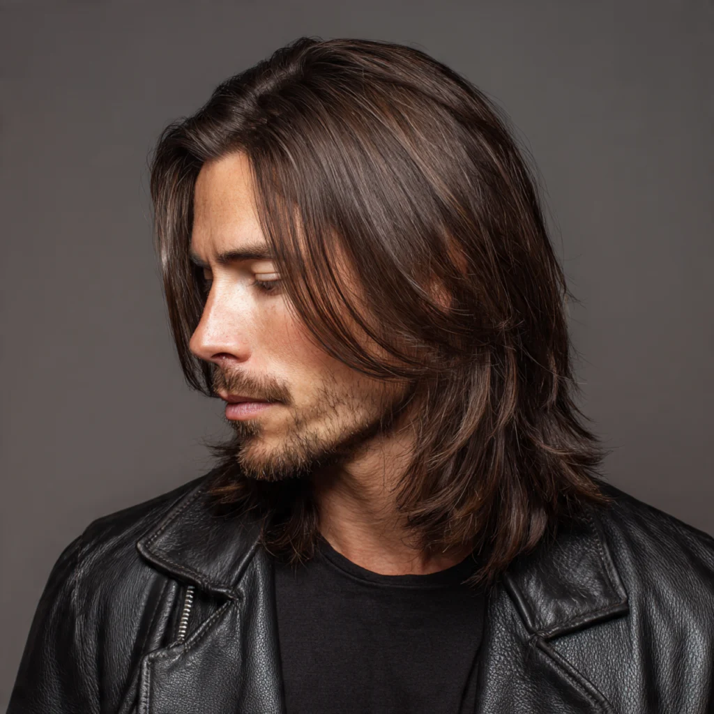 Tapered Ends Haircut for Long Hair Men