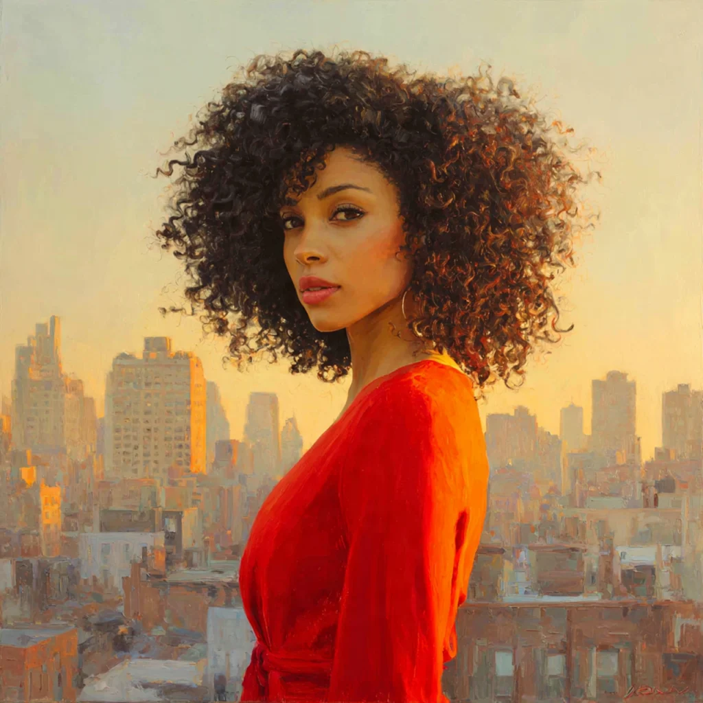 Voluminous Curls for Long Hair Women