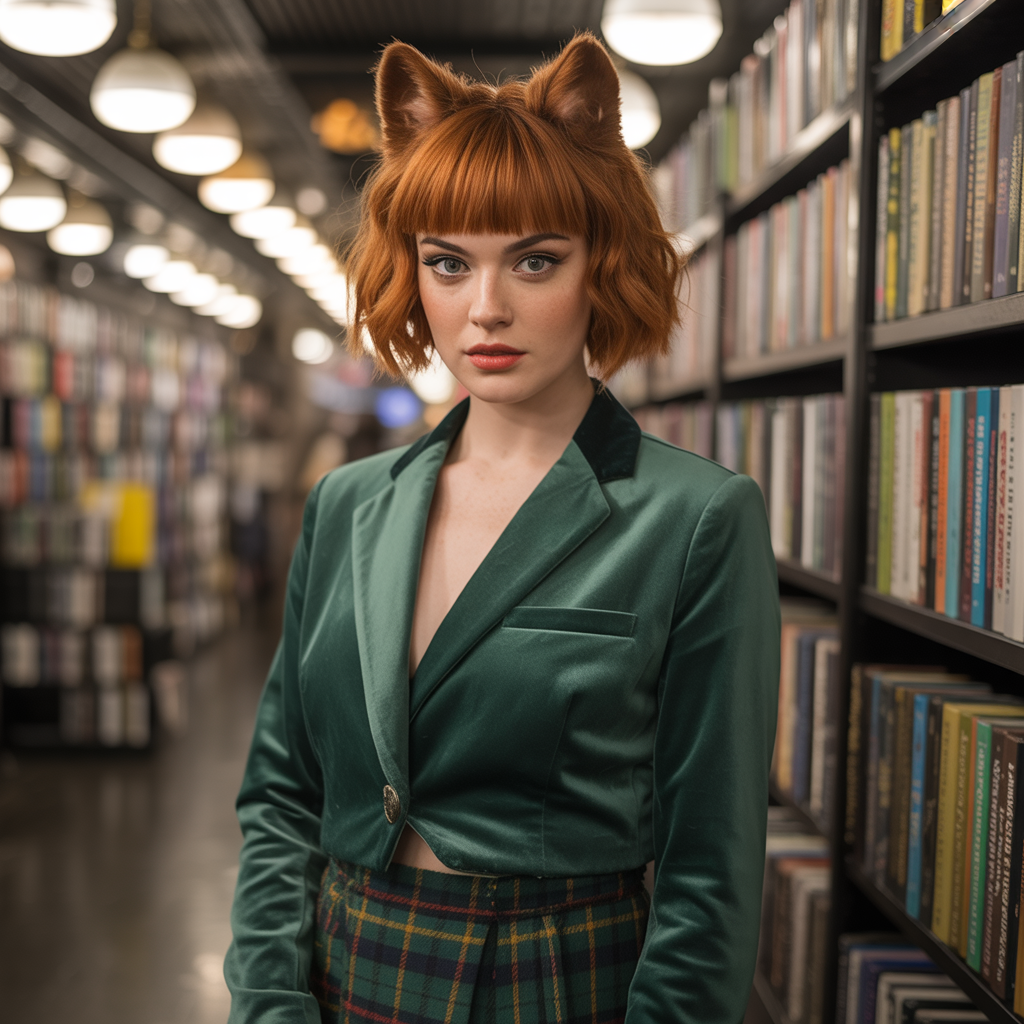 Wolf Cut With Baby Bangs