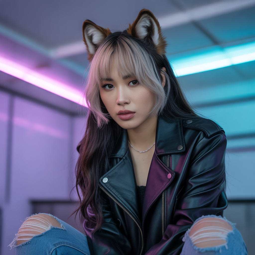 Wolf Cut With See-Through Bangs