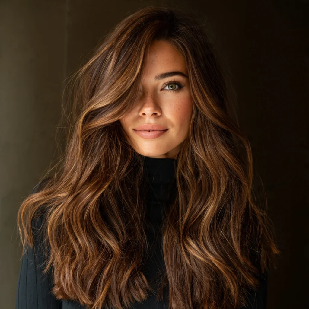 Chestnut Brown with Golden Highlights
