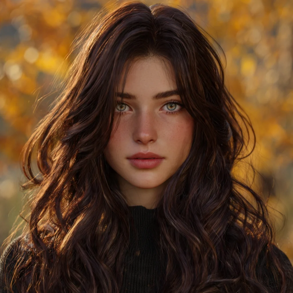 Coffee Brown with Copper Highlights