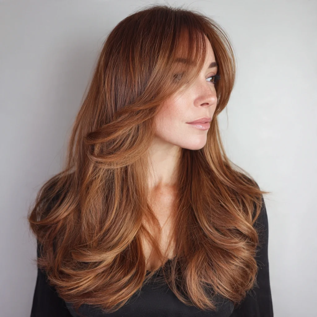 Honey Brown with Dimensional Layers