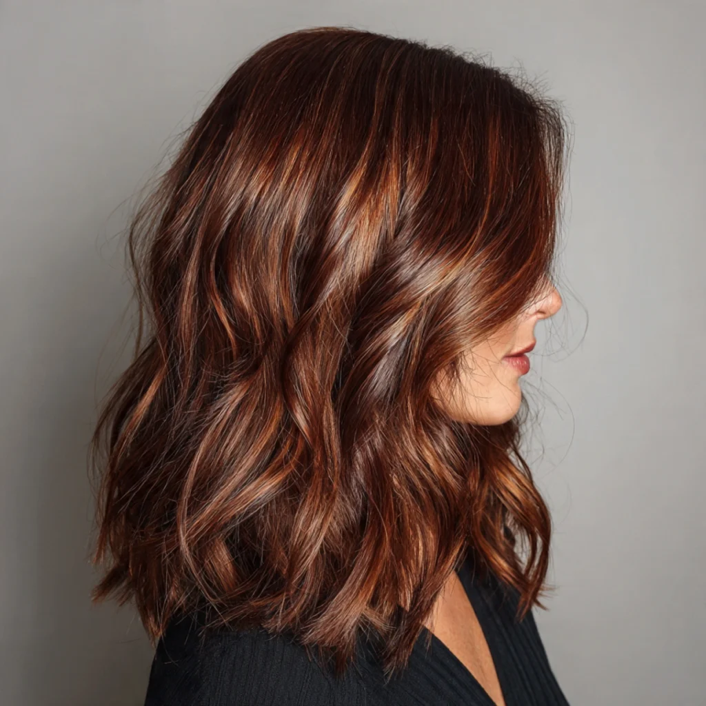 Mocha Brown with Auburn Tints