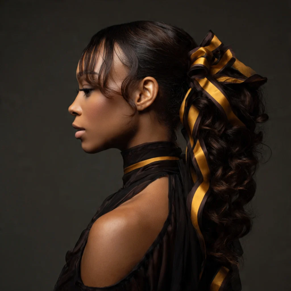 Sable Brown with Honey Ribbons