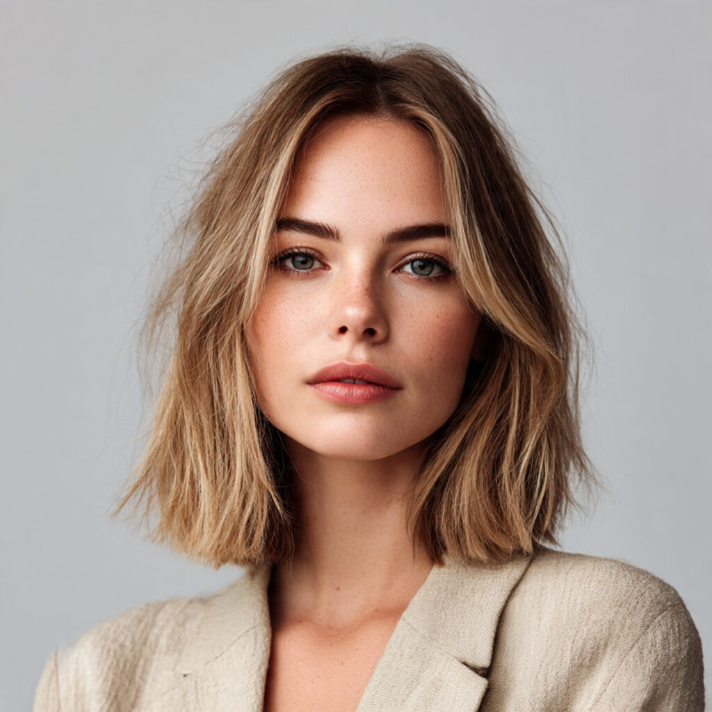 Textured Blunt Lob Idea