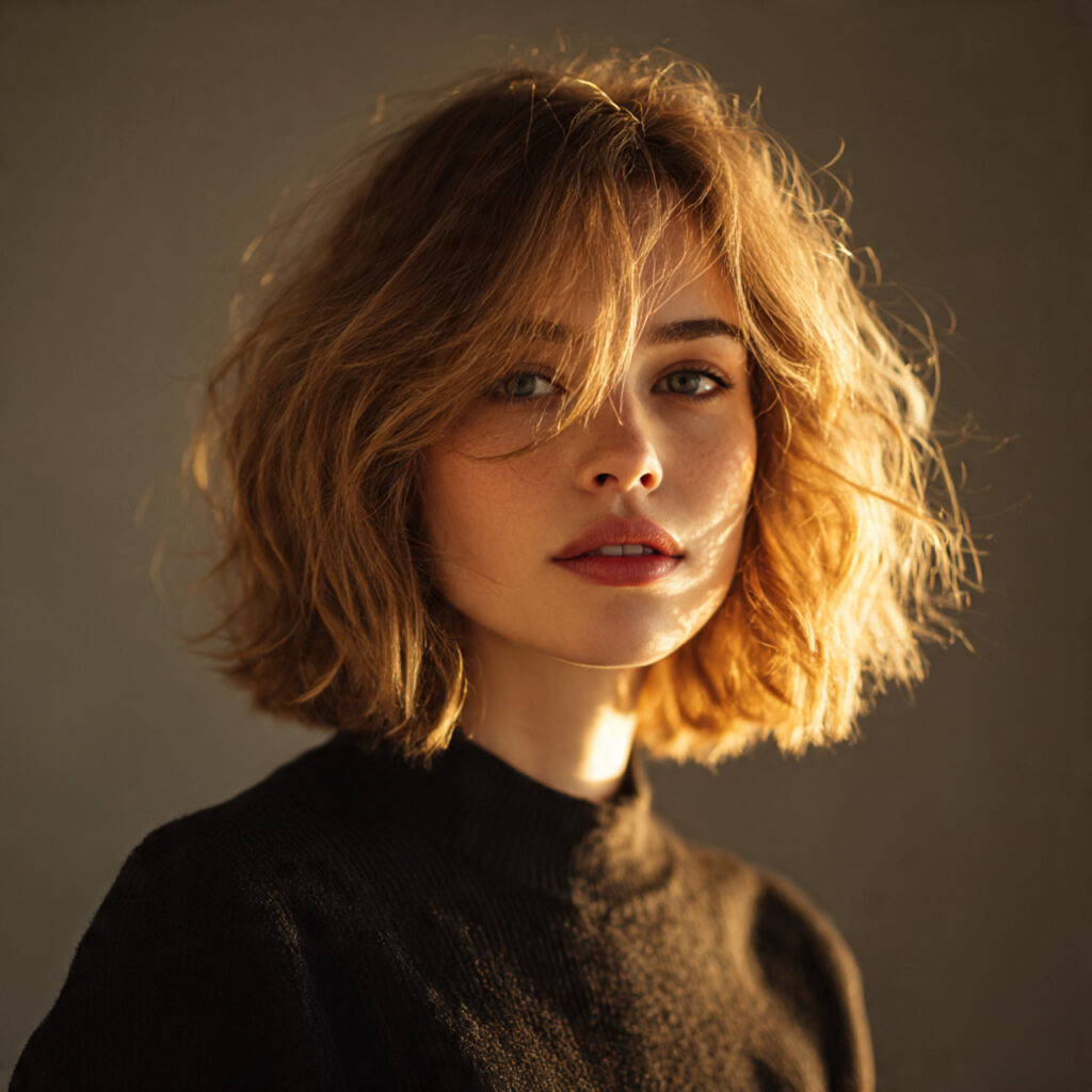 Tousled Wavy Lob Idea