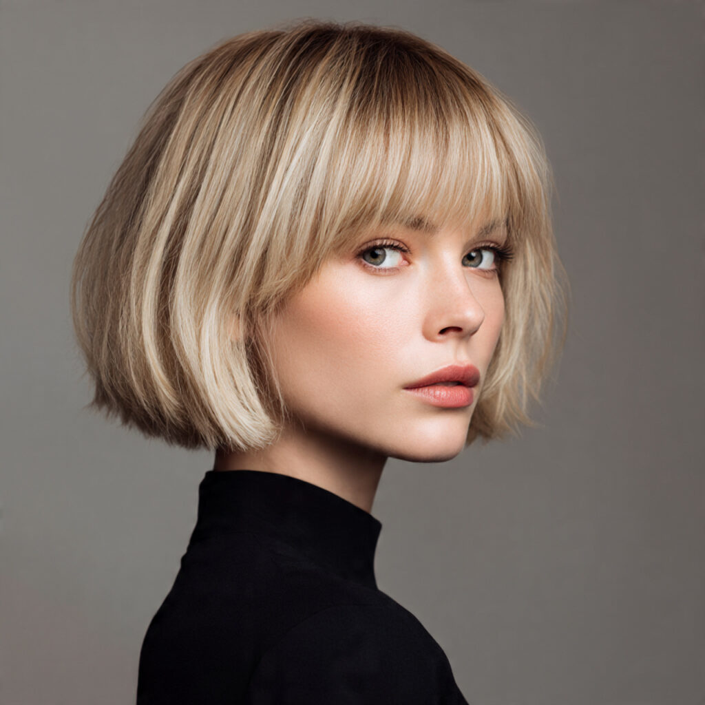 Delicate Layered Bob-Lob Hybrid Idea