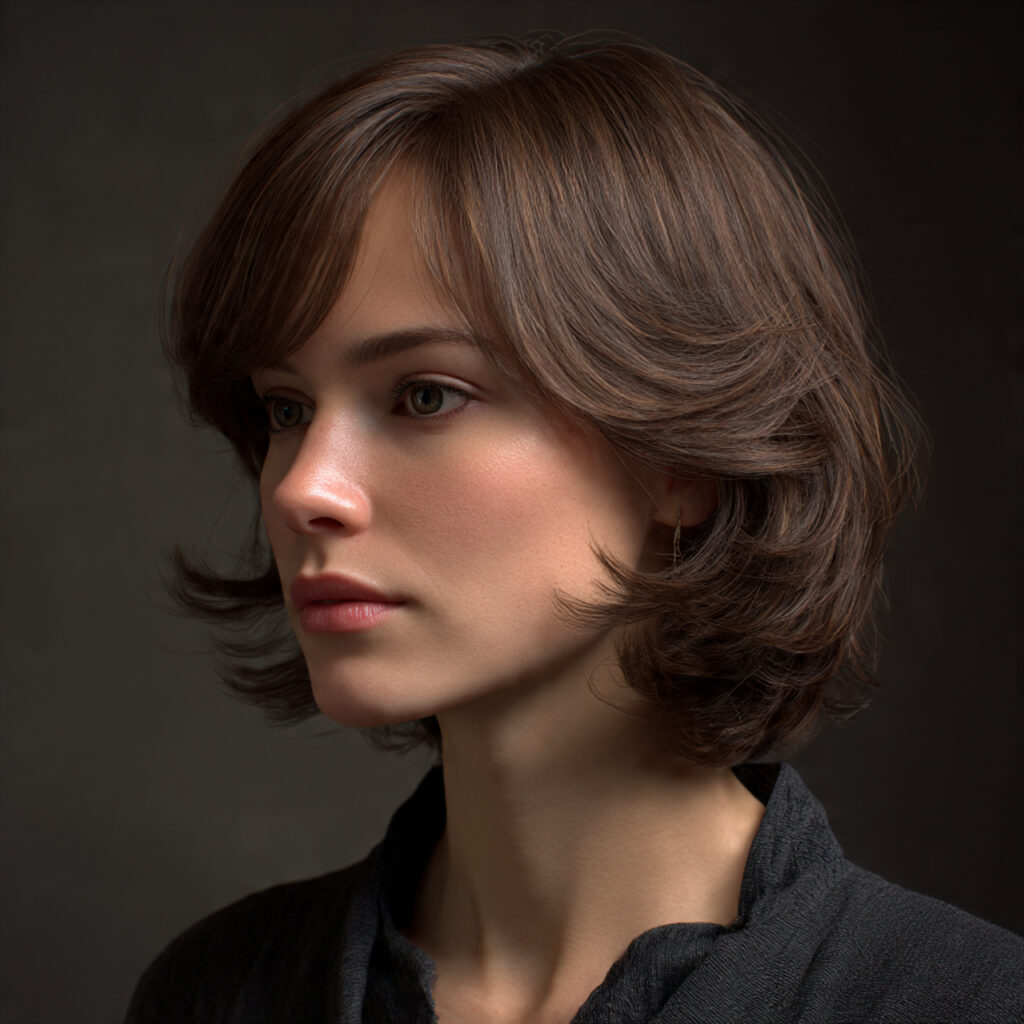 20 Trending Medium Length Haircut thin fine hair Ideas You’ll Love 3 Feathered Mid-Length Cut Idea