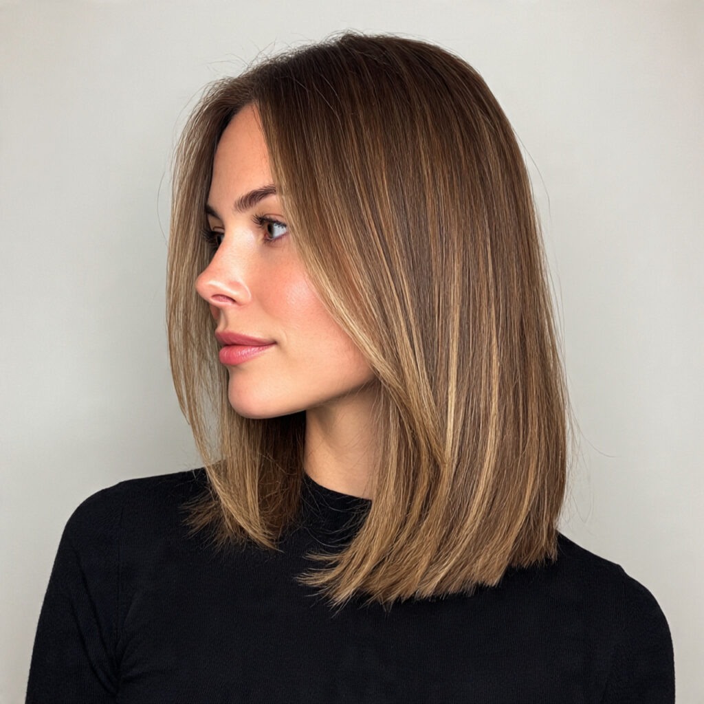 Collarbone-Length Lob Idea
