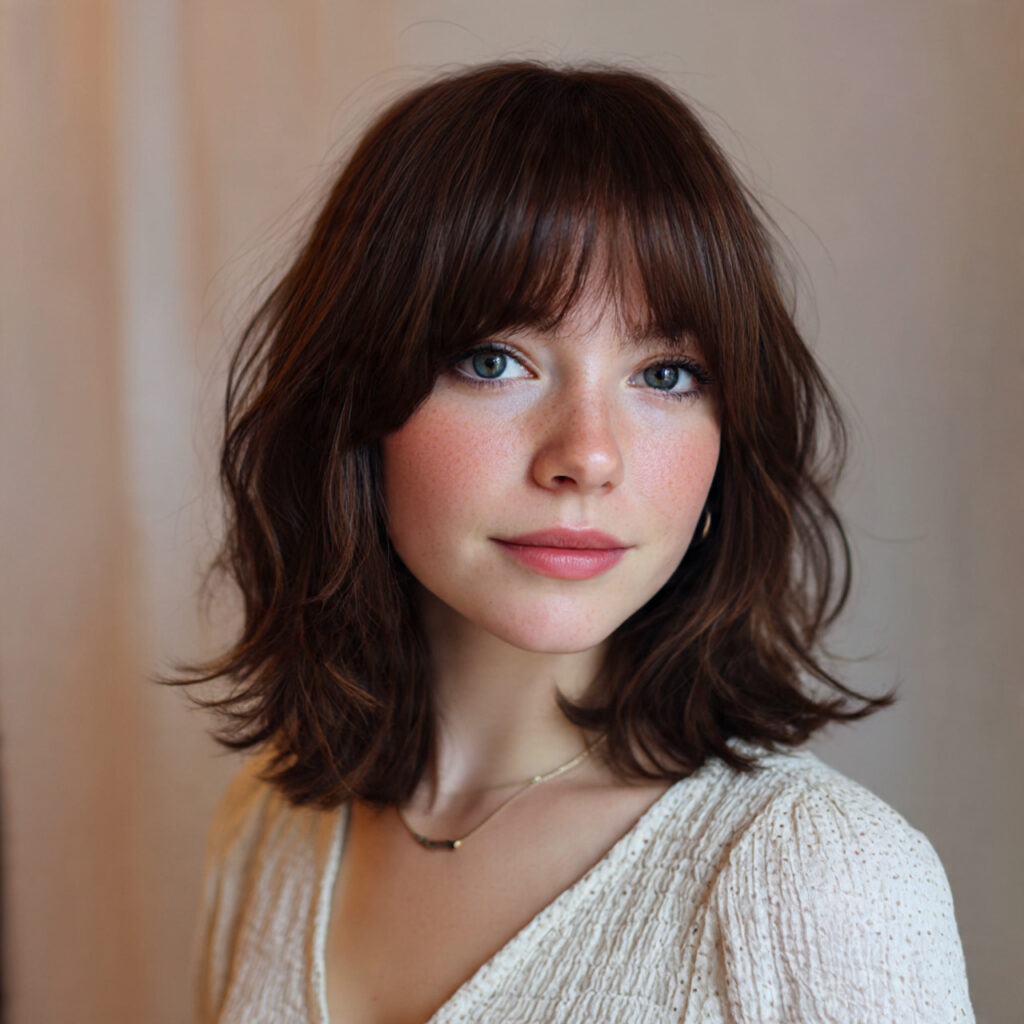 Soft Curtain Fringe Lob Idea