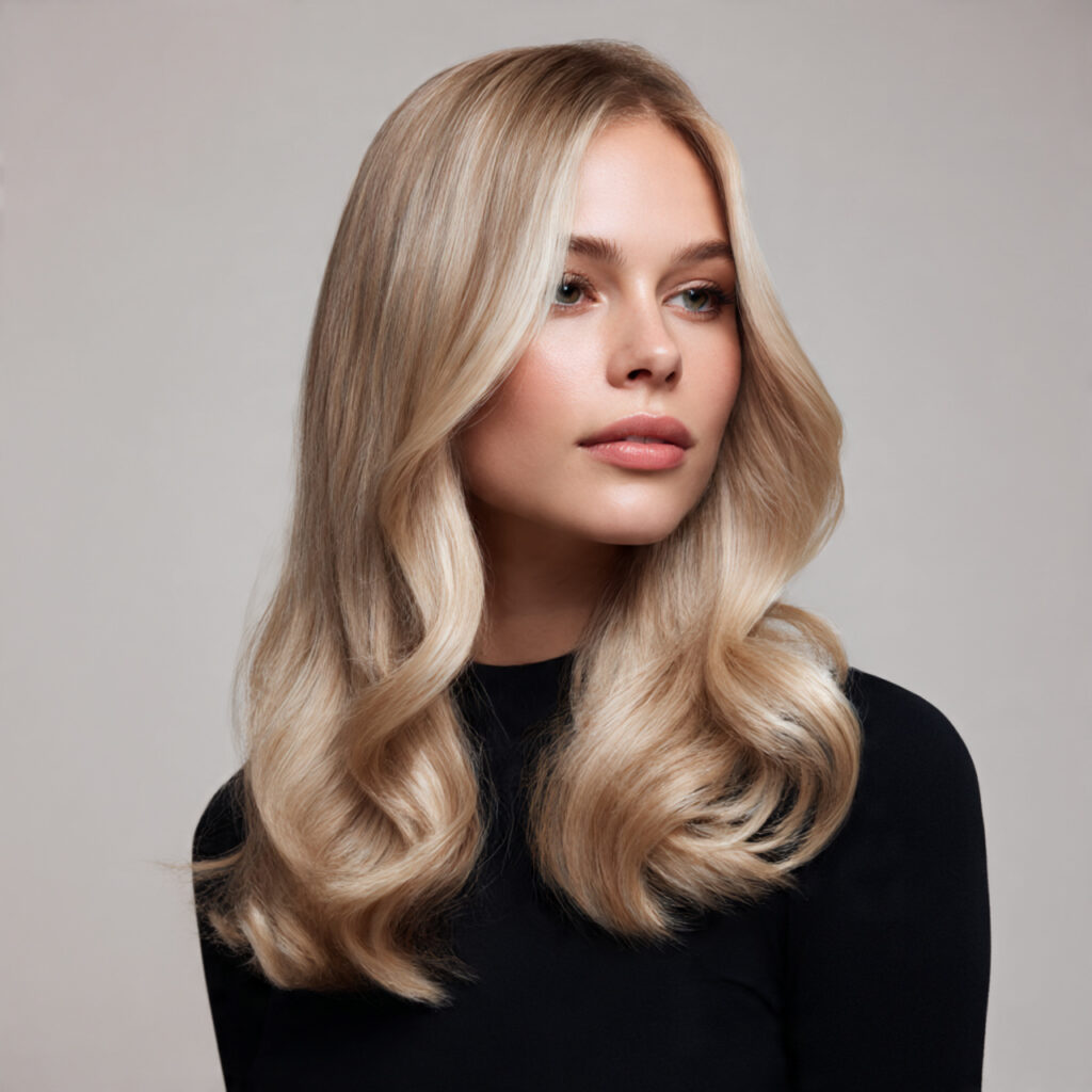 New Year Hair Ideas to Inspire Your Next Style 8 Rooted Champagne Idea