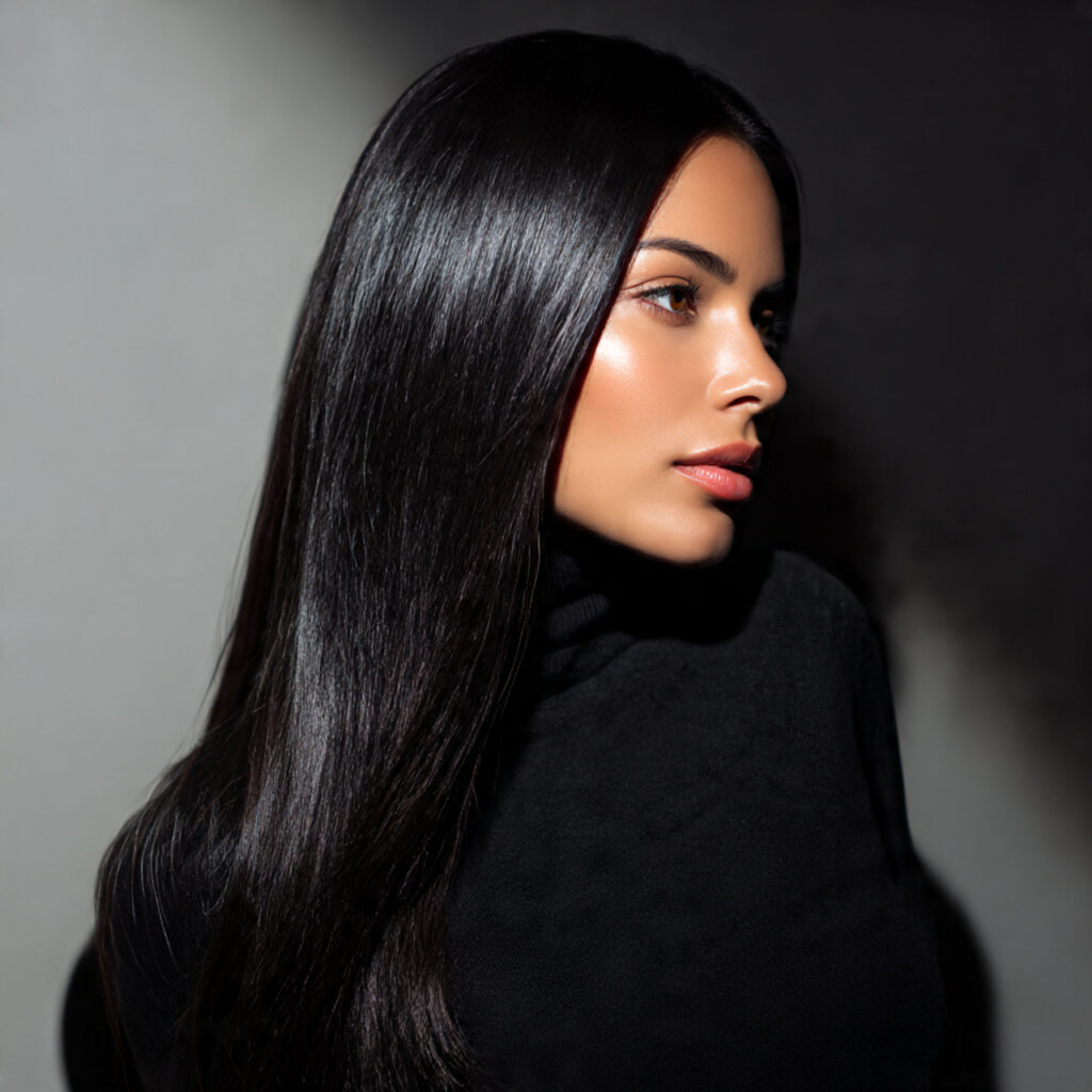 New Year Hair Ideas to Inspire Your Next Style 5 Velvet Black Gloss Idea