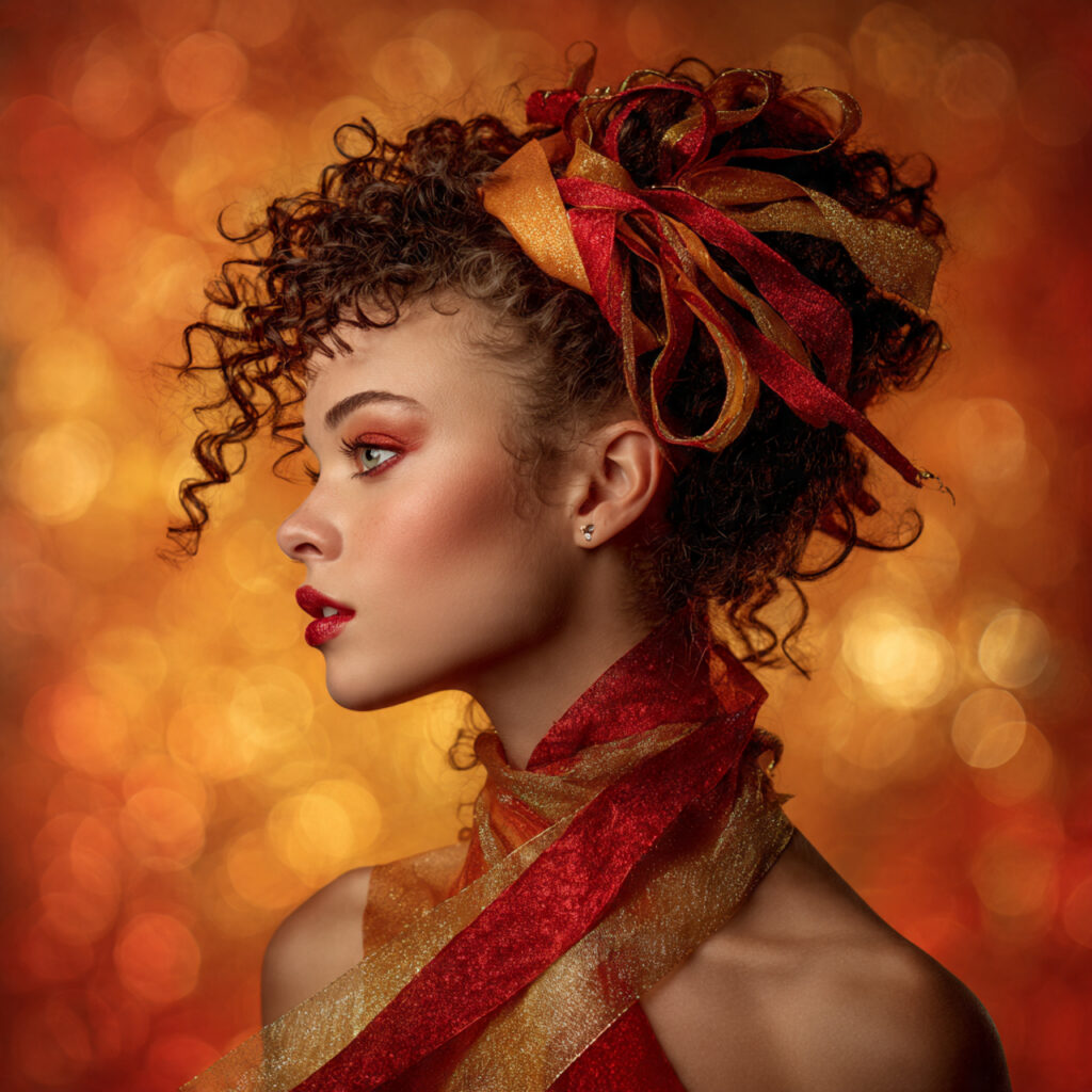 Red-and-Gold Accent Hair Idea